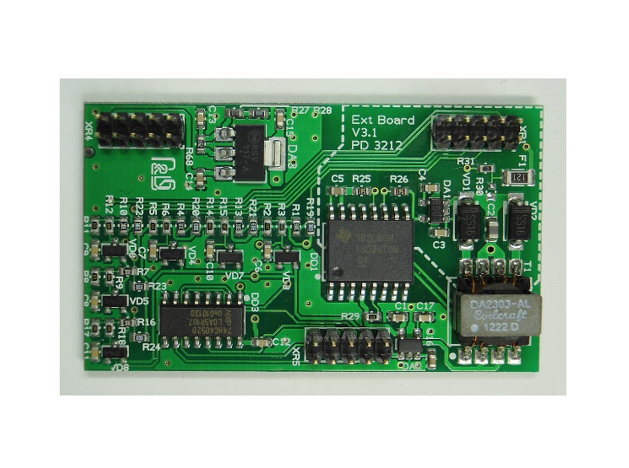 Плата расширения E03.1 (RS-485, 6 входов, беспроводные устройства Риэлта) для контроллеров CCU825