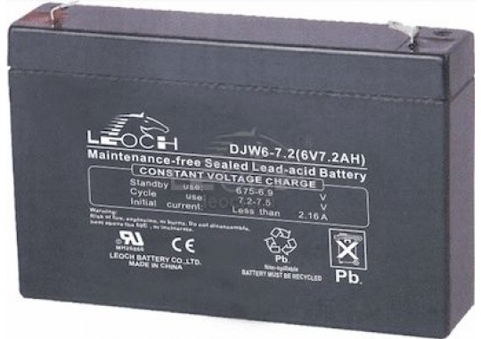 DJW6-7.2 аккумуляторная батарея 6В-7А/ч