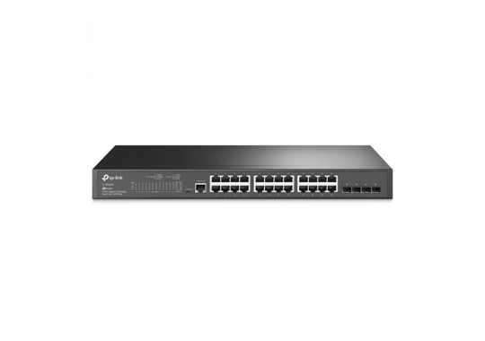 TP-Link TL-SG3428 V1 JetStream 24‑портовый гигабитный управляемый коммутатор уровня 2+ с 4 SFP‑слотами