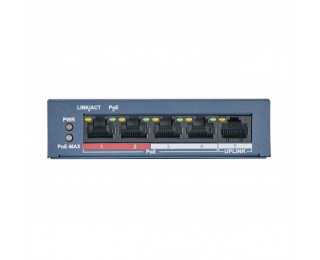 DS-S504P(B) коммутатор неуправляемый 4 PoE