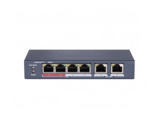 DS-S604P коммутатор неуправляемый 2 LAN - 4 PoE