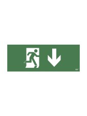 Этикетка самоклеящаяся 350х130мм "Фигура/стрелка вниз" (LPC10-1-35-13-FNIZ)