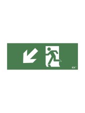 Этикетка самоклеящаяся 240х90мм "Фигура/стрелка вниз влево" (LPC10-1-24-09-FVNNAL)