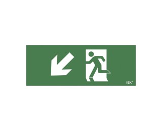 Этикетка самоклеящаяся 240х90мм "Фигура/стрелка вниз влево" (LPC10-1-24-09-FVNNAL)