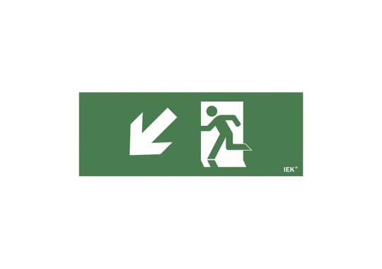 Этикетка самоклеящаяся 240х90мм "Фигура/стрелка вниз влево" (LPC10-1-24-09-FVNNAL)