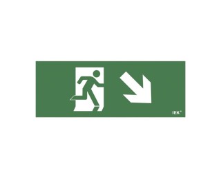 Этикетка самоклеящаяся 240х90мм "Фигура/стрелка вниз вправо" (LPC10-1-24-09-FVNNAPR)