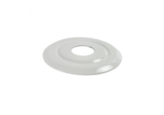 Цоколь плоский 1/2" ROS 0371 PWS белый (металл)