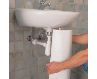 Установка раковины в ванной