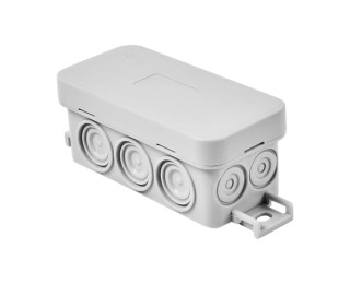 Коробка распаечная Lexman 90x42x40мм, 6 вводов, IP55