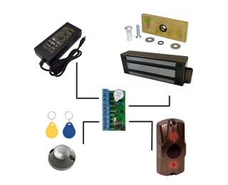 Установка и подключение платы контроллера эл. замка и программирование мастер ключа Touch Memory