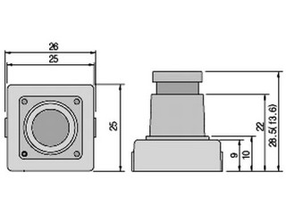 DQ2-F2002 цветная квадратная HD-SDI видеокамера (с пультом)