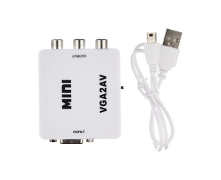 VGA - AV RCA CVSB L/R переходник (адаптер)