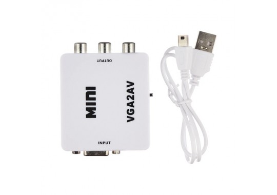 VGA - AV RCA CVSB L/R переходник (адаптер)