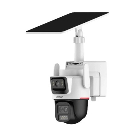 Dahua DH-IPC-PTS2649C-3E3Z-4GB20 уличная поворотная IP-видеокамера 3Мп с панорамным 4G модулем, солнечной панелью, аккумулятором, микрофоном и динамиком