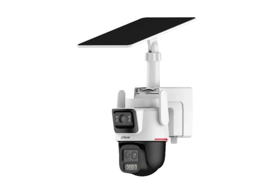 Dahua DH-IPC-PTS2649C-3E3Z-4GB20 уличная поворотная IP-видеокамера 3Мп с панорамным 4G модулем, солнечной панелью, аккумулятором, микрофоном и динамиком
