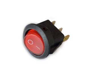 Переключатель ON-OFF красный круглый