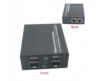 Gigabit 2G2E Ethernet коммутатор гигабитный 2 SFP, 2 RJ45