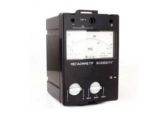 ЭС0202/1Г измеритель сопротивления электроизоляции (мегаомметр)