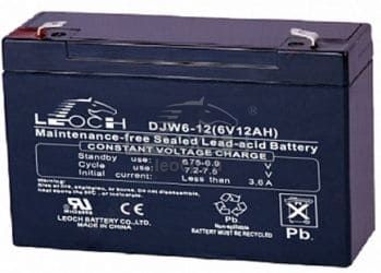 DJW6-12 аккумуляторная батарея 6В-12А/ч