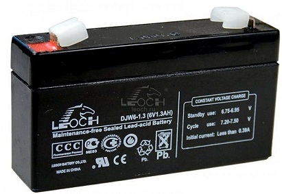 DJW6-1,3 аккумуляторная батарея 6В-1.3А/ч