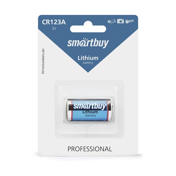 SmartBuy CR123A Lithium BL-1