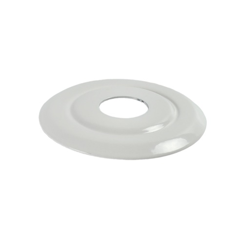 Цоколь плоский 1/2" ROS 0371 PWS белый (металл)