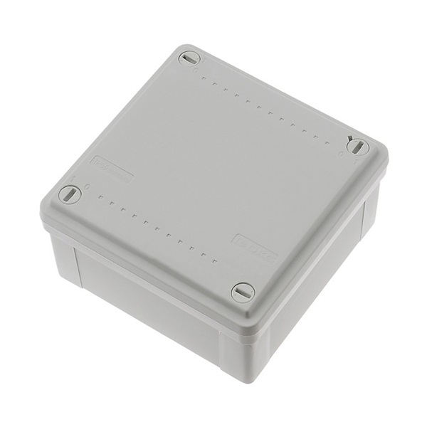 Коробка распаечная пластиковая без сальников IP56, 100х100х50мм