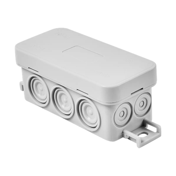 Коробка распаечная Lexman 90x42x40мм, 6 вводов, IP55