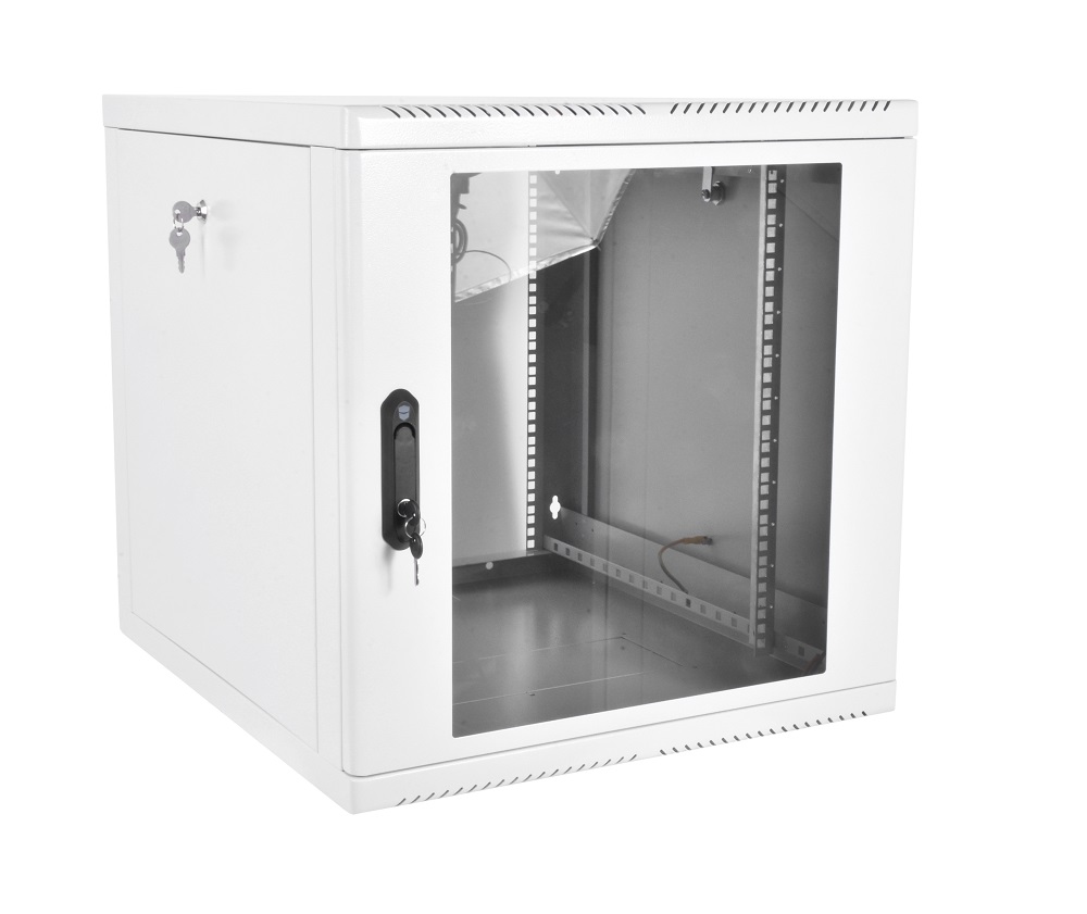 ШРН-М-9.500 шкаф телекоммуникационный 9U (600 × 520), съемные стенки, дверь стекло