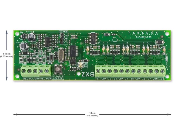 SP-ZX8 расширитель на 8 (8х2) проводных зон